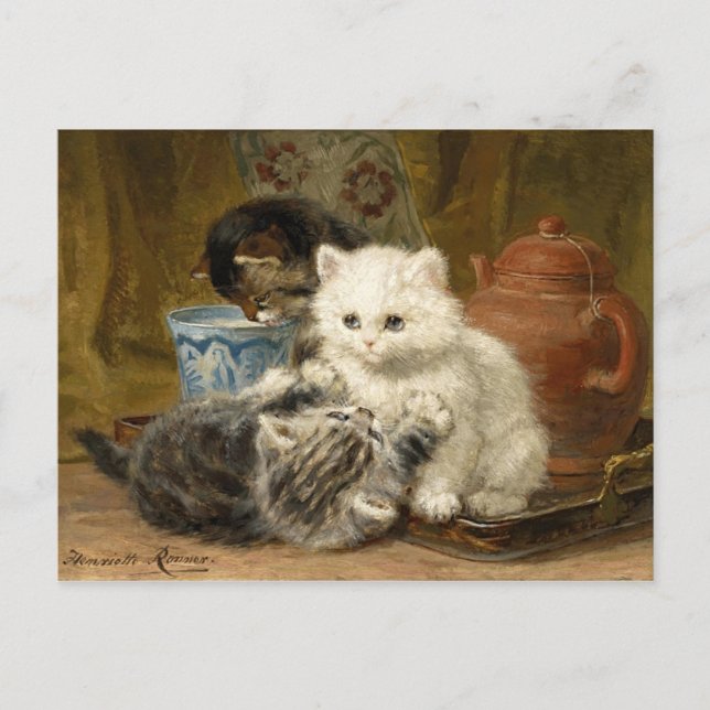 EftermiddagTea - Ronner-Knip Vykort (Framsida)