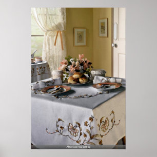 Eftermiddagteainställning Poster