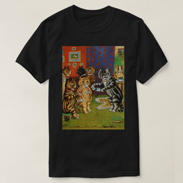 EftermiddagTeakatter, Louis Wain Tee Shirt (Design framsida)