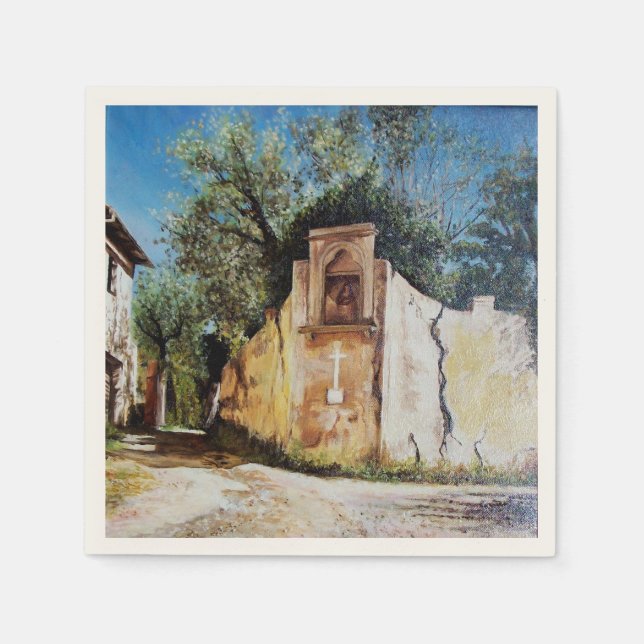 EFTERMIDDON I RIMAGGIO / Toscanvy Pappersservett (Framsidan)