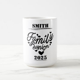 [Efternamn] Familjeåterförening - [År] Kaffemugg