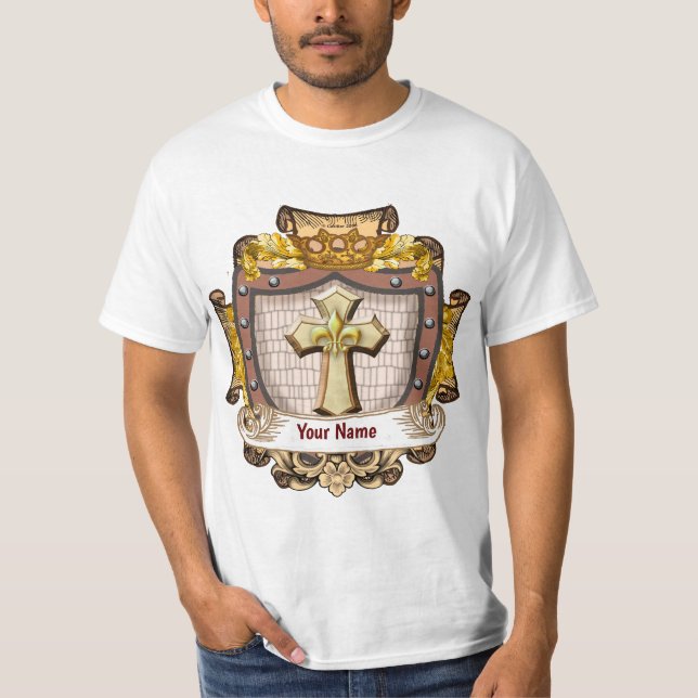 Efternamn för Aurum Family Crest T Shirt (Framsida)