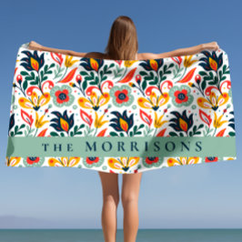 Efternamn för blommönstrets Anpassningsbar Personl