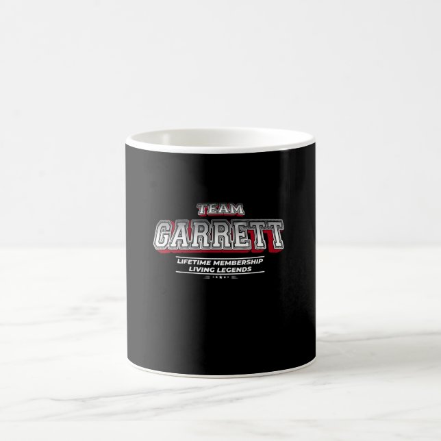 Efternamn för efternamn för gruppnamn GARRETT-fami Kaffemugg (Center)