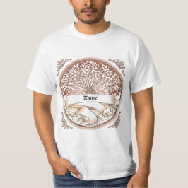 Efternamn för familje träd t shirt