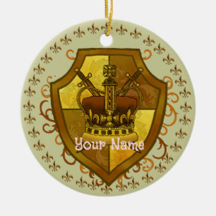 Efternamn för Family Crest Krona Ornament