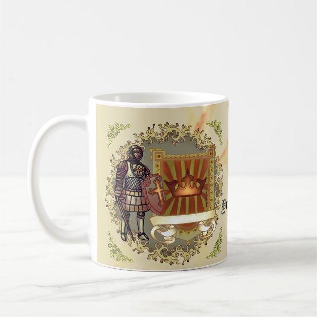 Efternamn för Family Crest Shield Kaffemugg (Vänster)