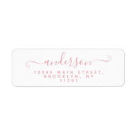  efternamn för Modern Calligraphy-skript med  Rosa