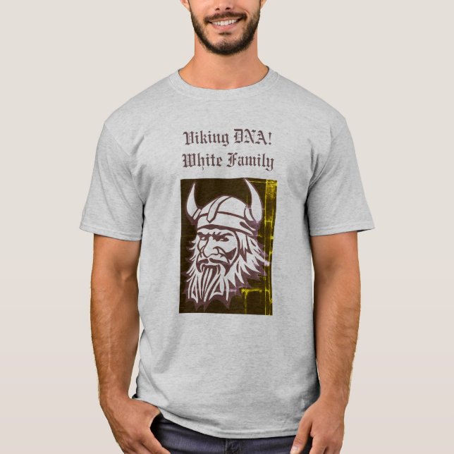 EFTERNAMN FÖR VIKING DNA EDIT PERSONIFIERAR IN! T-SHIRT (Framsida)