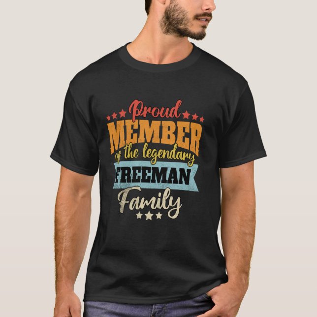 Efternamn Freeman Family Freeman Namn Freeman Free T Shirt (Framsida)