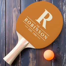 Efternamn & Initial Bränt Honung Pingisracket