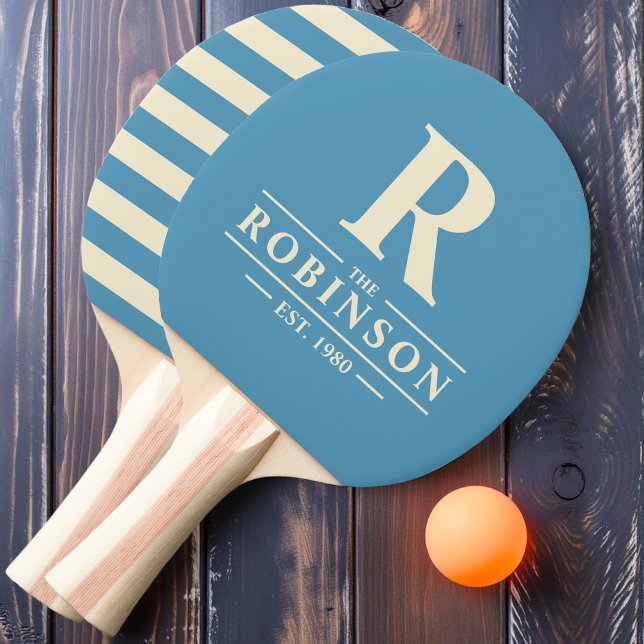 Efternamn & Initial Polo Aqua Splash Pingisracket (Skapare uppladdad)