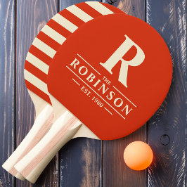Efternamn & Initial Polo Blodorange Pingisracket
