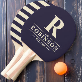 Efternamn & Initial Polo Midnight Ocean Pingisracket