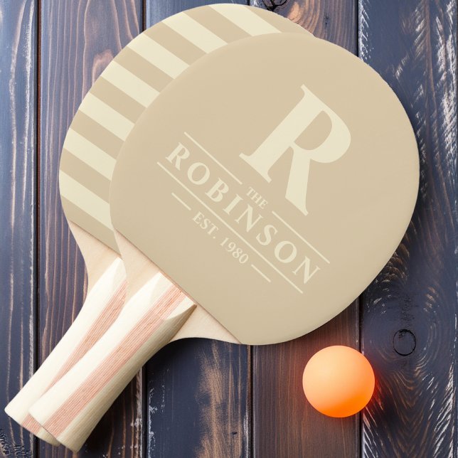 Efternamn & Initial Polo Sanddyn Pingisracket (Skapare uppladdad)