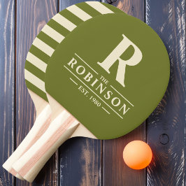 Efternamn & Initial Polo Sweet Olive Pingisracket