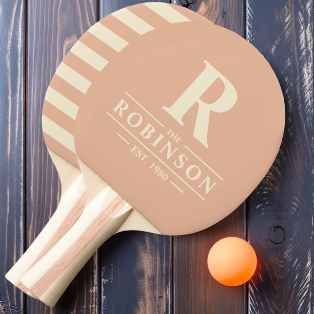 Efternamn & Initial Polo Sweet Peach Pingisracket (Skapare uppladdad)