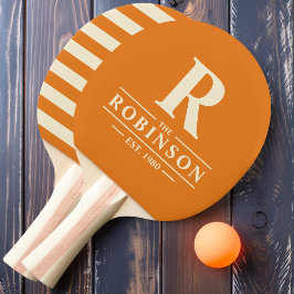 Efternamn & Initial Polo Warm Citrus Pingisracket