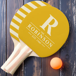 Efternamn & Initial Polo Warm Sunflower Pingisracket