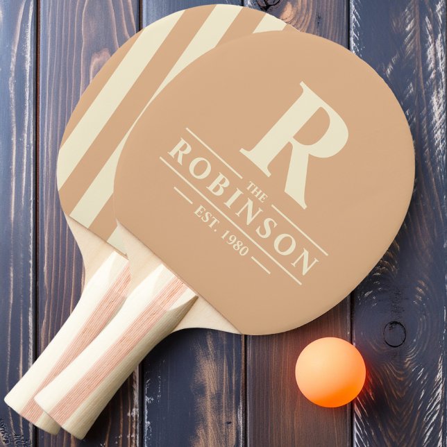 Efternamn & Initial Poloskjorta Peach Kiss Pingisracket (Skapare uppladdad)