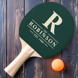 Efternamn & Initial Sage Green Pingisracket