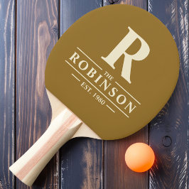 Efternamn & Initial Varm Öken Pingisracket