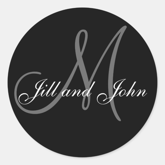 Efternamn Inledande plus Svart etikett för första  (Framsida)