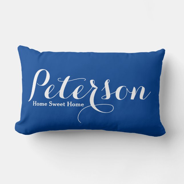 Efternamn Lumbar Pillow Home Sweet Home Lumbarkudde (Framsida)