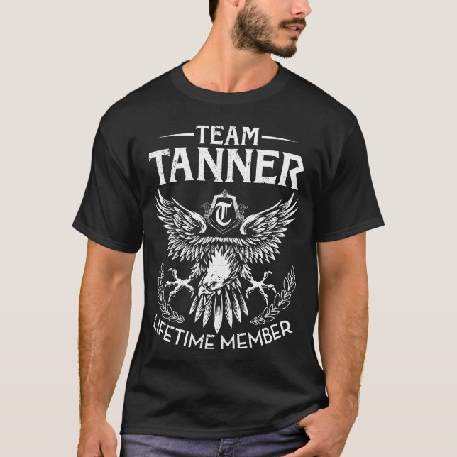 Efternamn på gruppmedlem för TANNER-livstid T Shirt (Framsida)