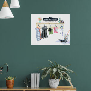 Efternamn   Personligt minnestryck för garderob Poster