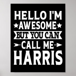 Efternamn Ring mig Harris Team Family Efternamn Ha Poster