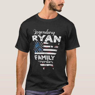 Efternamn Ryan US Flagga Ryan Efternamn Ryan T Shirt