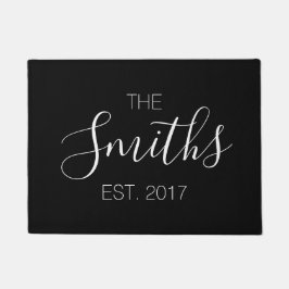 Efternamn skrivar dörrmatta