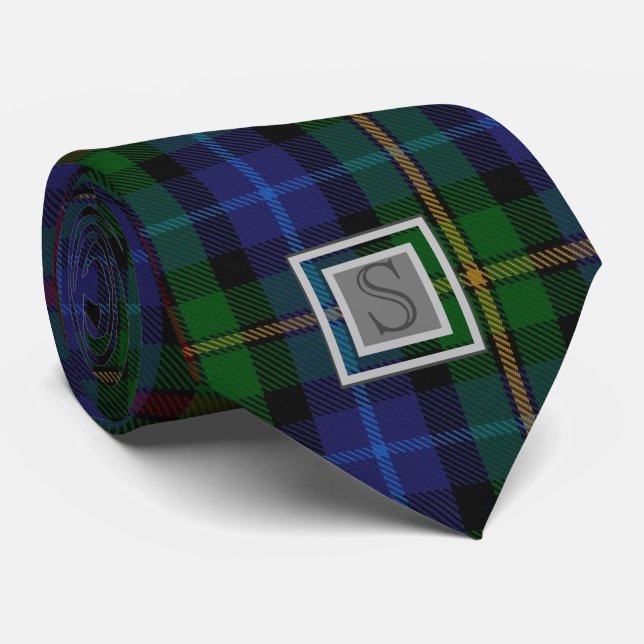Efternamn SMITH TARTAN Monogram Brev S-gåvor Slips (Rullad)