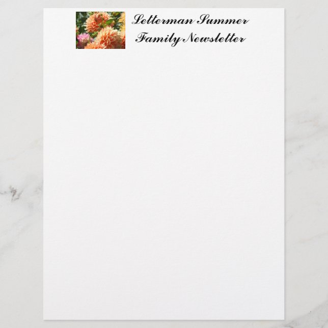 Efternamn Sommarbrev papper Blommig (Framsida)
