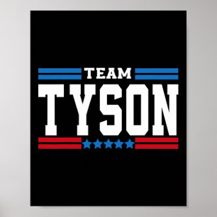 Efternamn Tyson för Team Tyson-medlemmens livstids Poster
