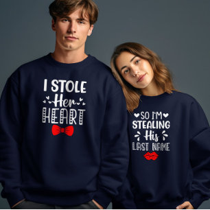Efternamn Valentines day par Matching Funny T Shirt