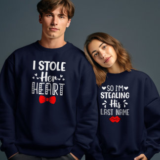 Efternamn Valentines day par Matching Funny T Shirt