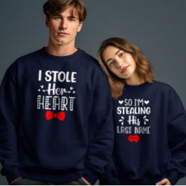 Efternamn Valentines day par Matching Funny T Shirt