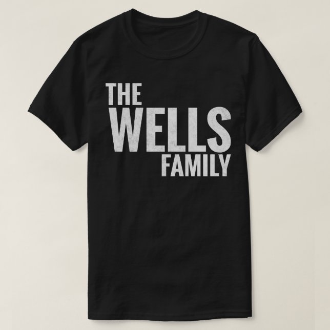 Efternamnet Wells Wells Wells Efternamn Wells Efte T Shirt (Design framsida)