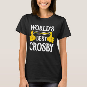 Efternamnsfamiljen Crosby Efternamn Efternamn Worl T Shirt