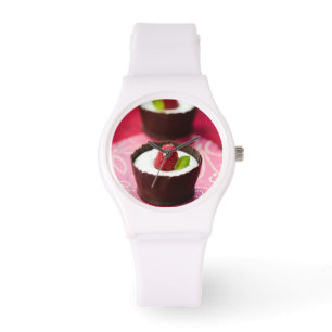 Efterrätt för vitchokladmousse armbandsur