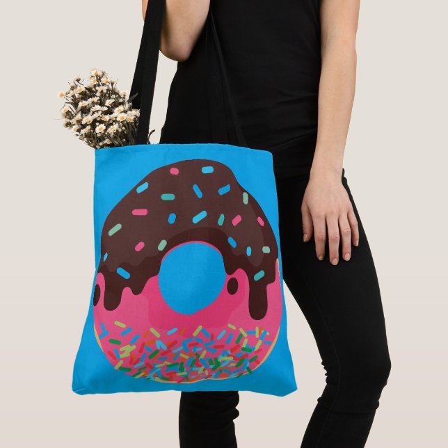 Efterrätt, Rainbow Sprinkle Munk, Munk Tygkasse (Närbild)