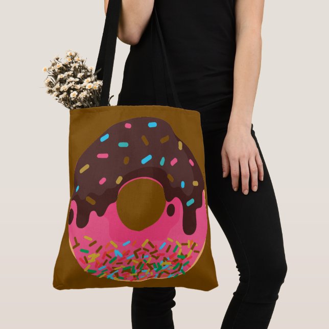 Efterrätt, Rainbow Sprinkle Munk, Munk Tygkasse (Närbild)