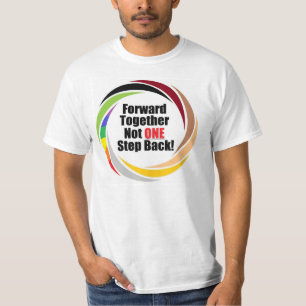 Eftersänd tillsammans inte en kliver tillbaka! t-shirt