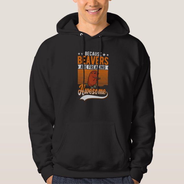 Eftersom Beavers befriar Fantastisk Beaver Hoodie (Framsida)