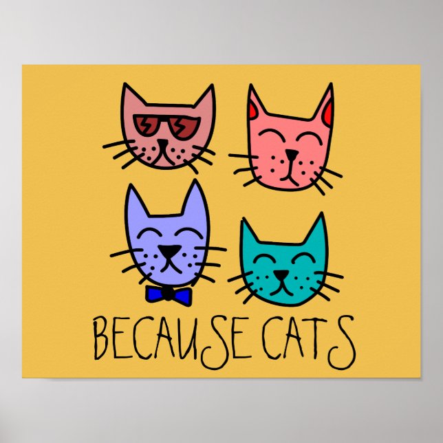 EFTERSOM CATS Poster utskrifter (Framsidan)