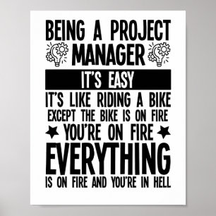 Eftersom det är en projektledare är det enkelt att poster