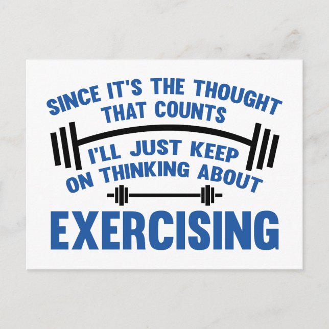 Eftersom det är tanken som räknas, kommer jag bara vykort (Framsida)