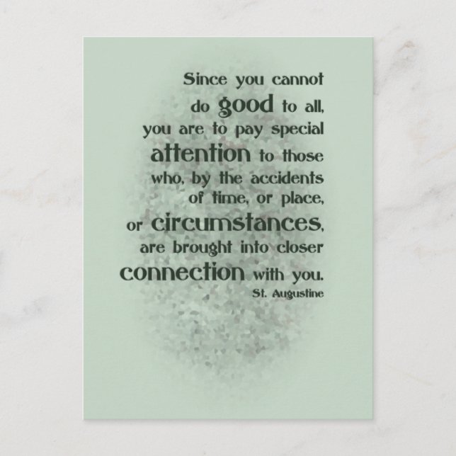 Eftersom du inte kan göra bra till alla vykort (Framsida)